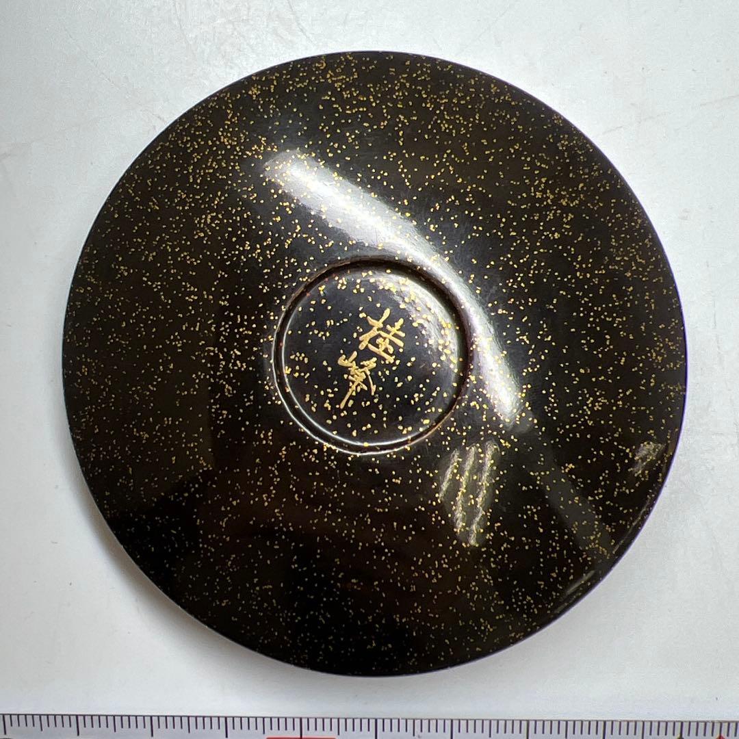 桂峰 極上盛上蒔絵 虎に月 蒔絵 香合 東キ7-1123☆2F トヒエサ