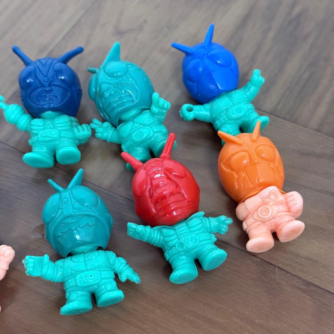 【当時物】仮面ライダー倶楽部 SDライダー消しゴム 昭和レトロ まとめ 面取れ