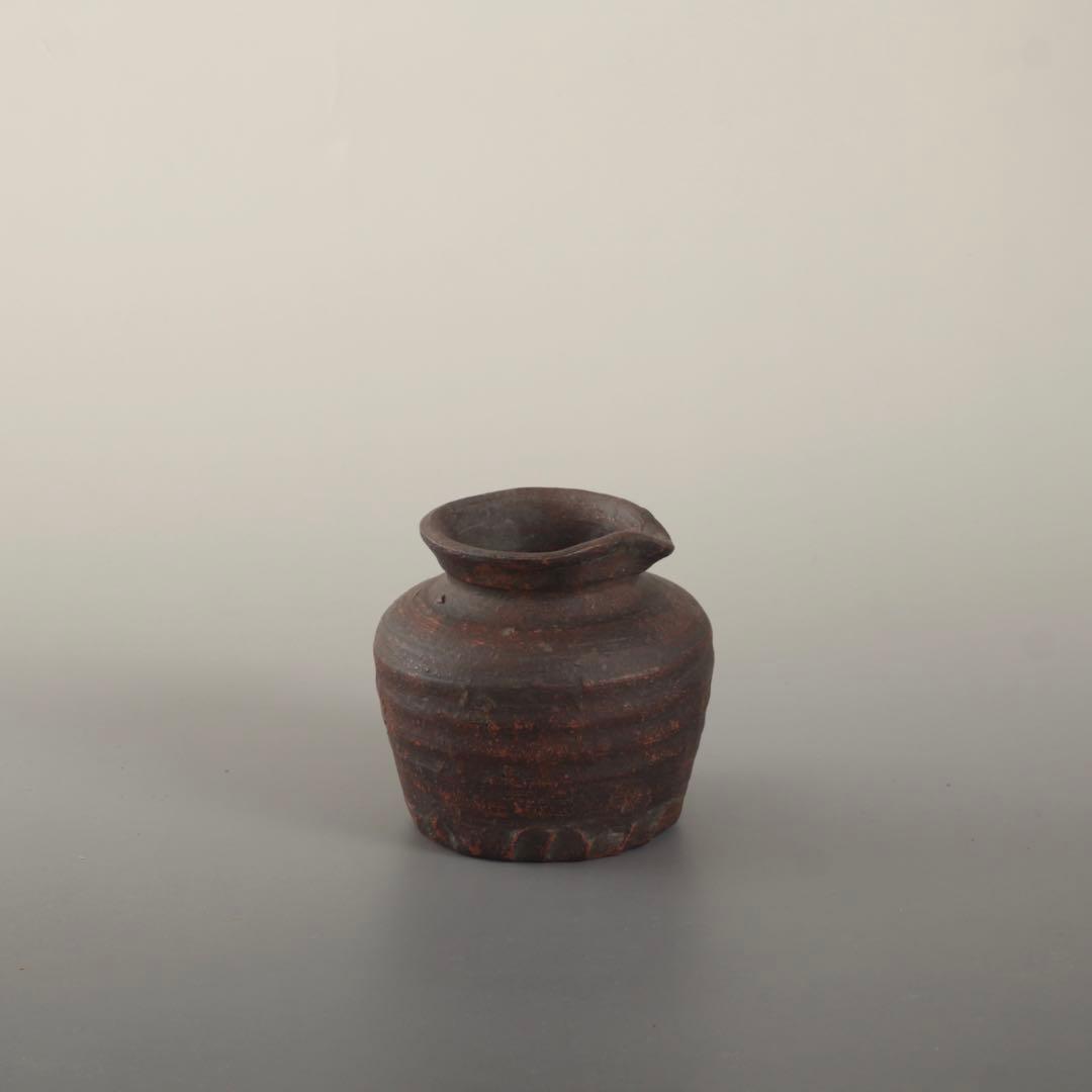 古備前 雀口 掛花入 小徳利 古備前鳶口 古美術 古道具 アンティーク 備前徳利