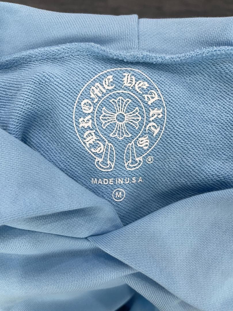 ✨【美品】CHROME HEARTS ブルー パーカー M