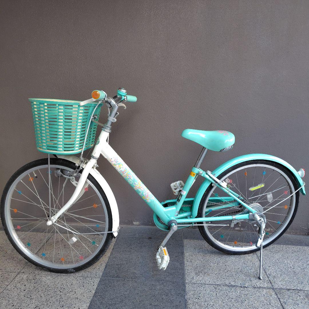 【引渡】ブリヂストン ジュニア自転車 エコパル ミントグリーン　 22インチ