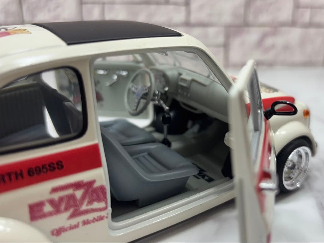 1/18ミニカー　アバルト スピードスターMK -Ⅰ深リムカスタム　矢沢永吉仕様