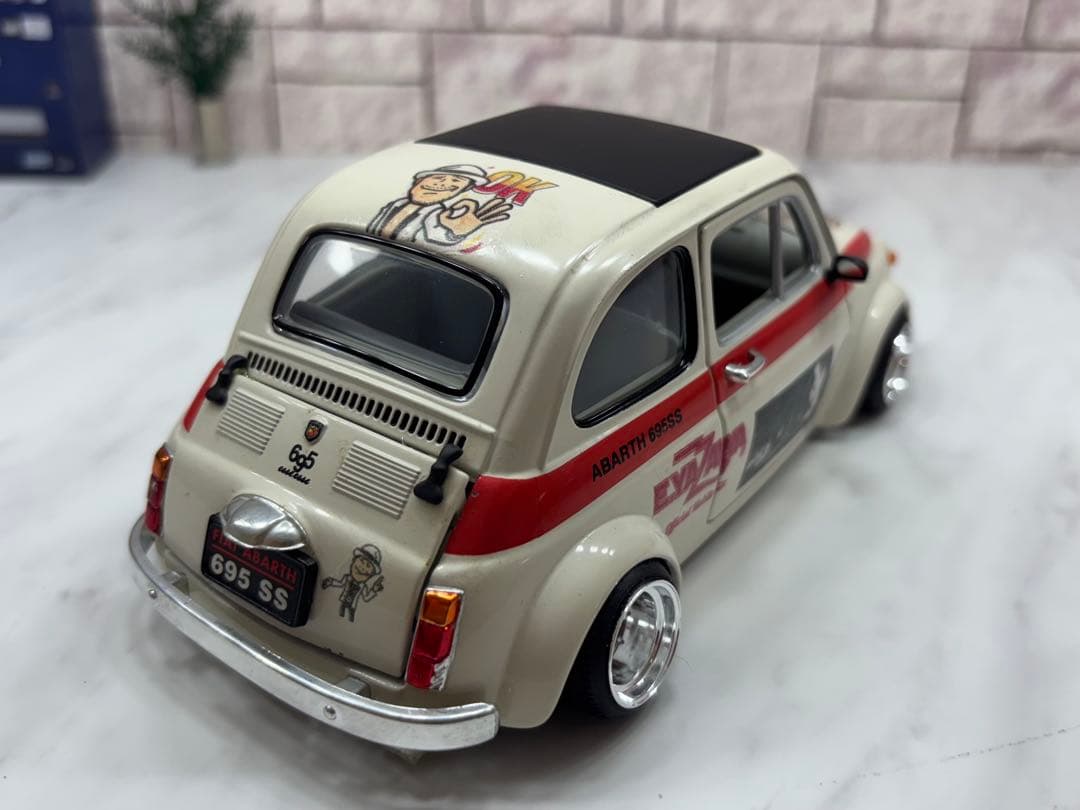 1/18ミニカー　アバルト スピードスターMK -Ⅰ深リムカスタム　矢沢永吉仕様