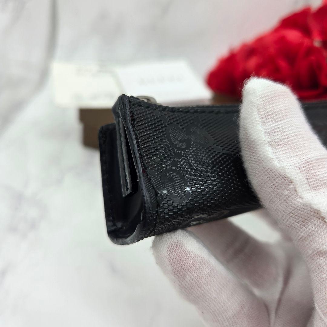 【未使用に近い】 GUCCI ペンケース 筆箱 GG インプリメ ブラック