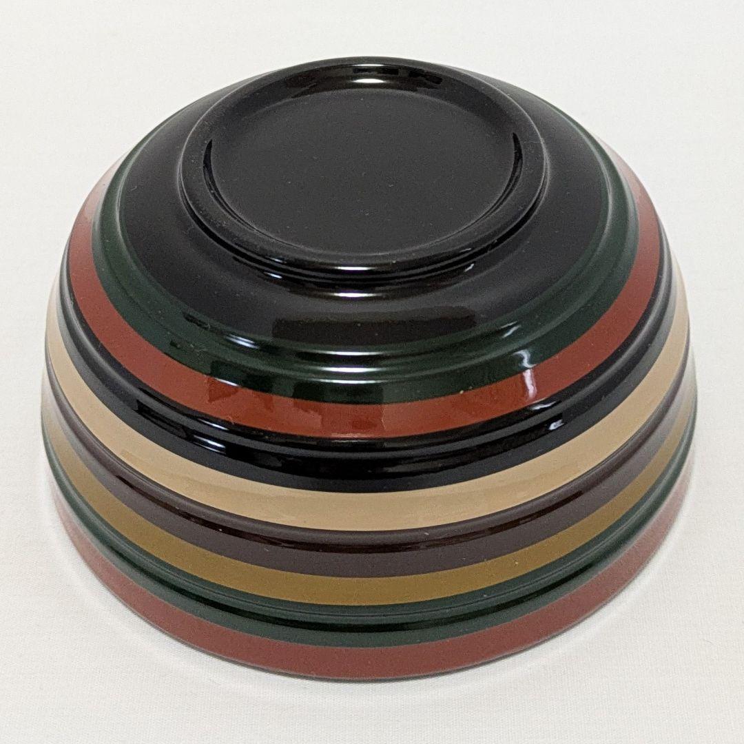 コマ二段丸重とコマ小器11碗 香川漆器　独楽塗