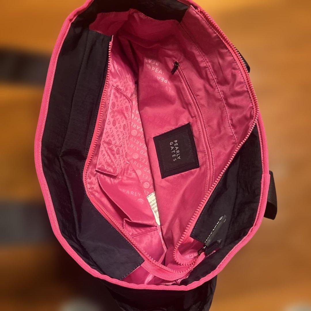 新品　PEARLY GATES ゴルフバッグ ネイビー/ピンク