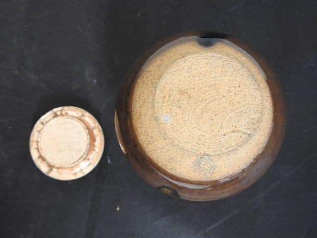 膳所　茶入　　共箱有　M１４７１