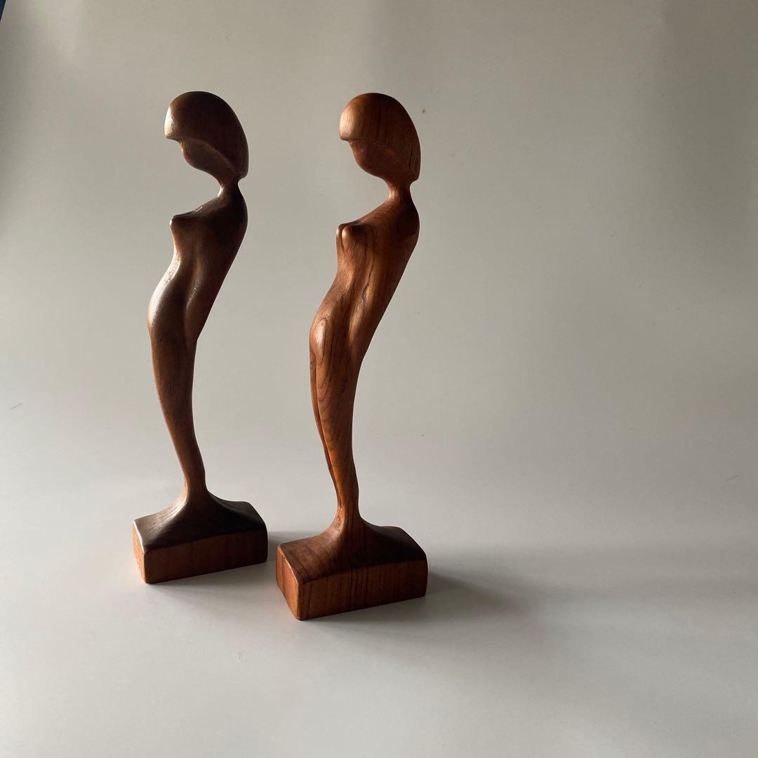 Arne Basse アルネ・バッセ チーク無垢 オブジェ デンマーク製