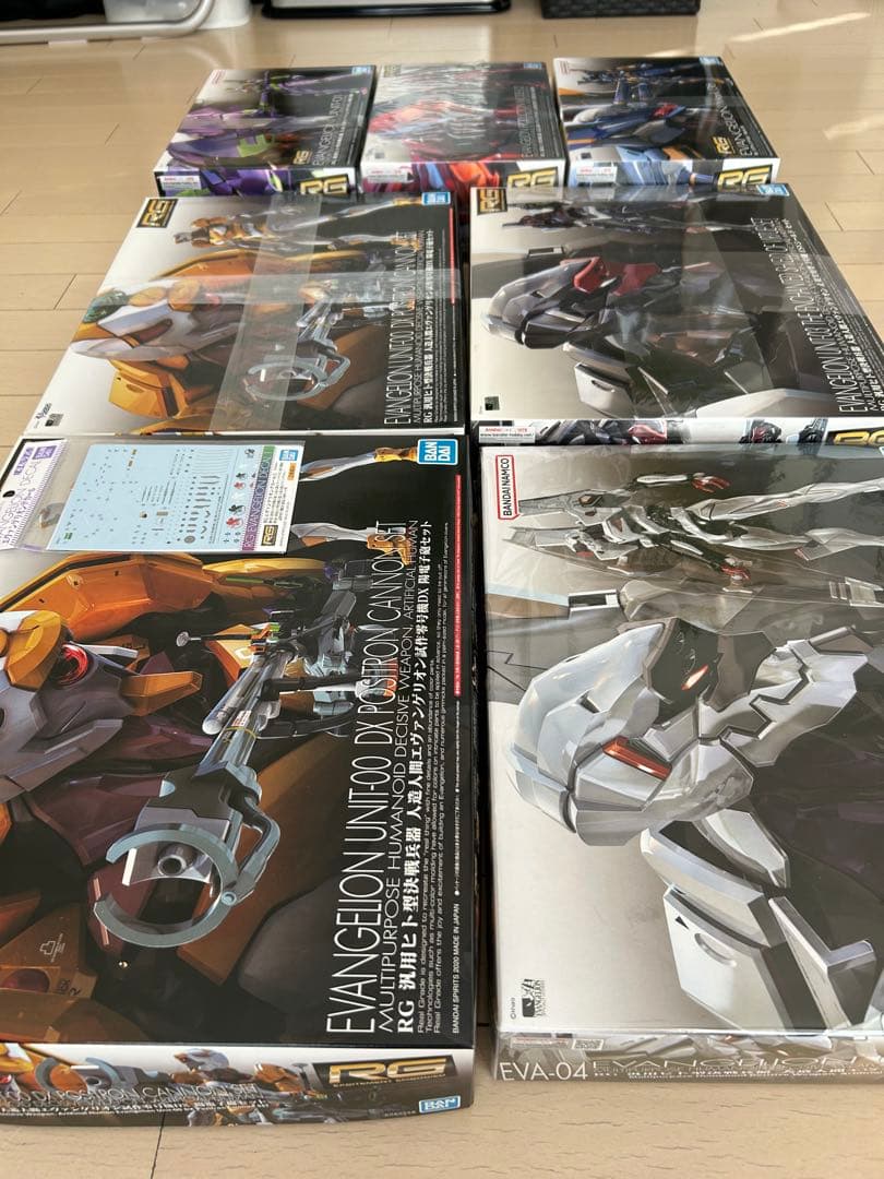 【未開封】RG エヴァンゲリオン 零・初・2・3・4・6号機セット