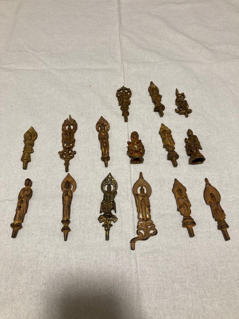 仏像 15点セット 銅製 約6㎝