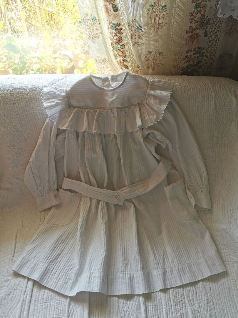 アンティークフランス ピケドプロヴァンス ベビードレス セレモニー 幼児洗礼式