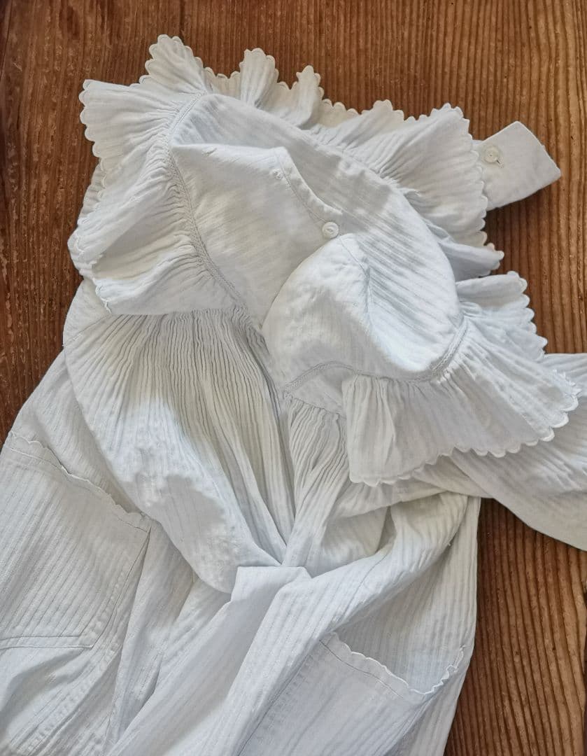 アンティークフランス ピケドプロヴァンス ベビードレス セレモニー 幼児洗礼式