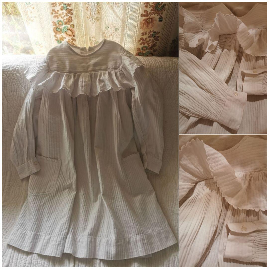 アンティークフランス ピケドプロヴァンス ベビードレス セレモニー 幼児洗礼式