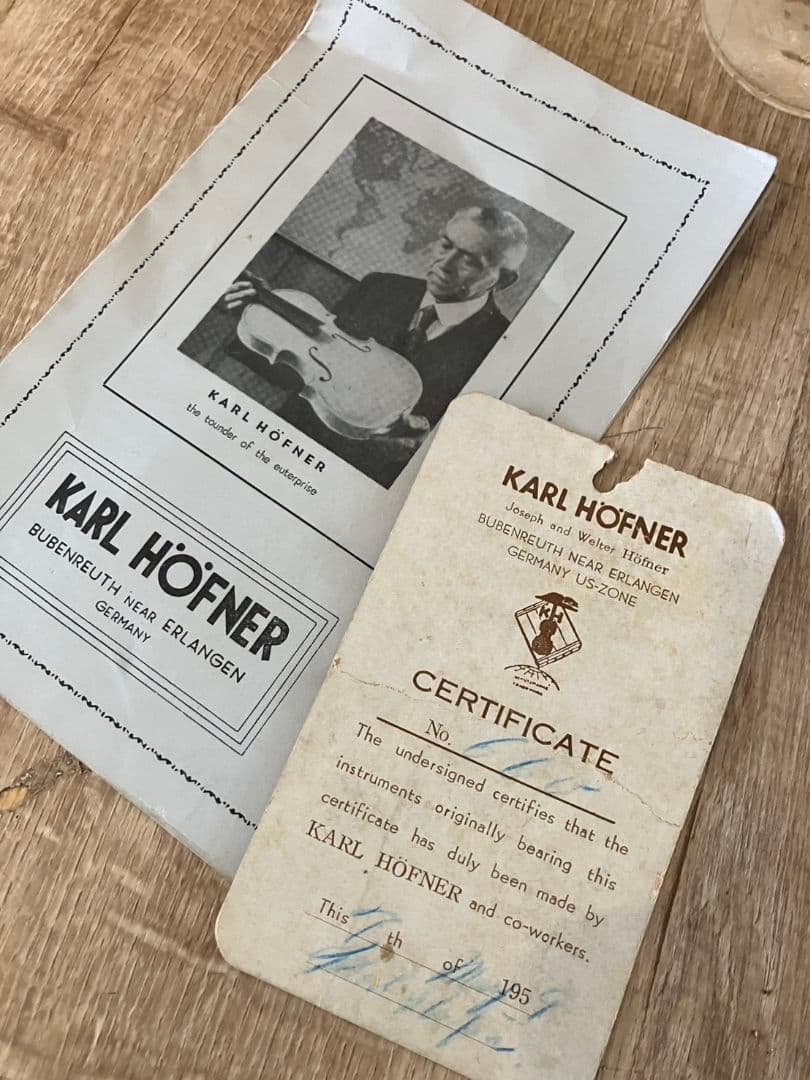 2/4迄特別値引✨ヴァイオリン・カールヘフナー社 1959年製 1/2サイズ