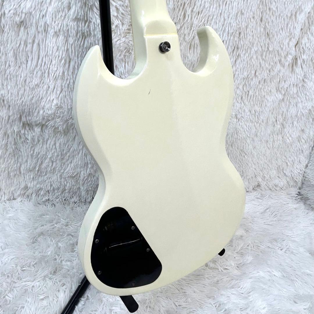 Bacchus BSG-480 オールマホガニー SGタイプ ホワイト