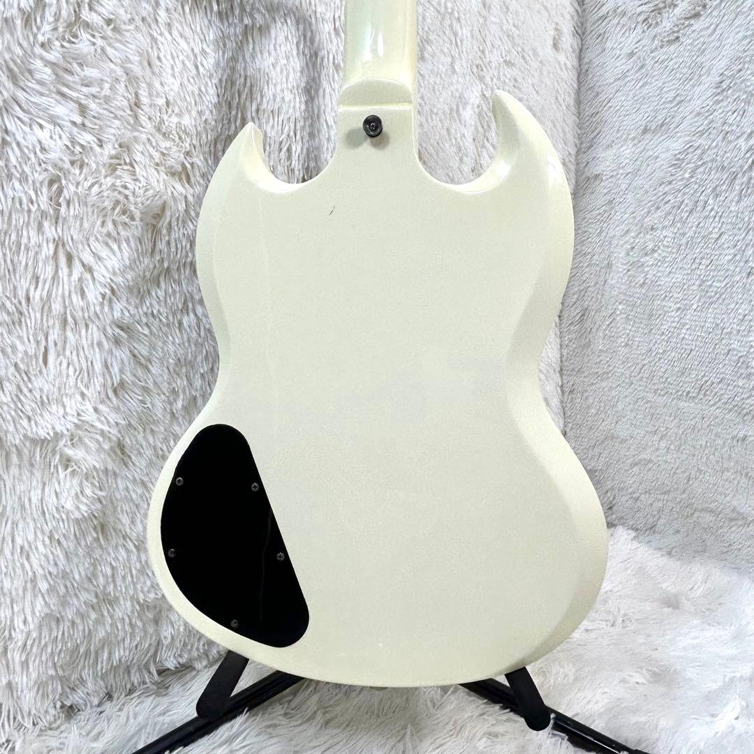 Bacchus BSG-480 オールマホガニー SGタイプ ホワイト