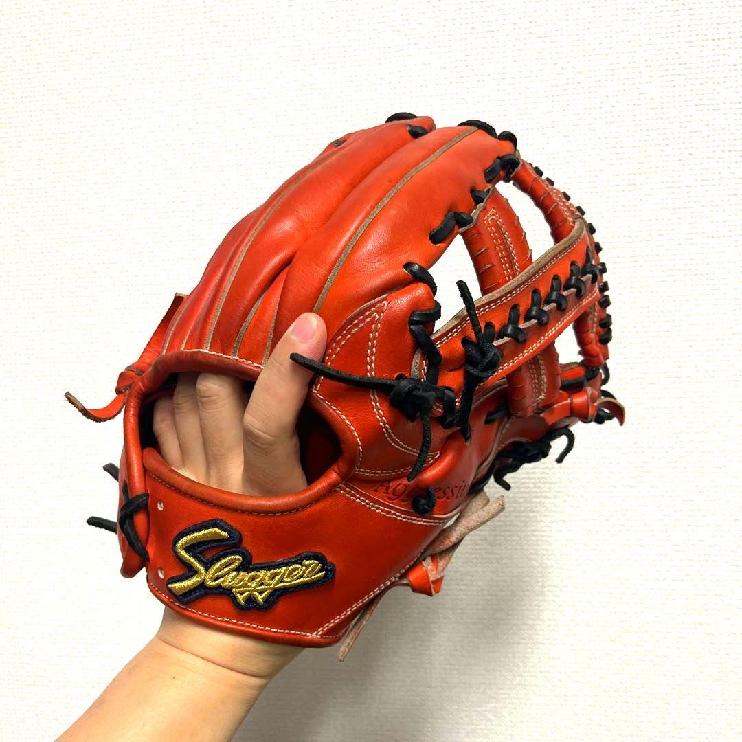 984 スラッガー 型抜群 極美品 即戦力 硬式 内野手用グローブ