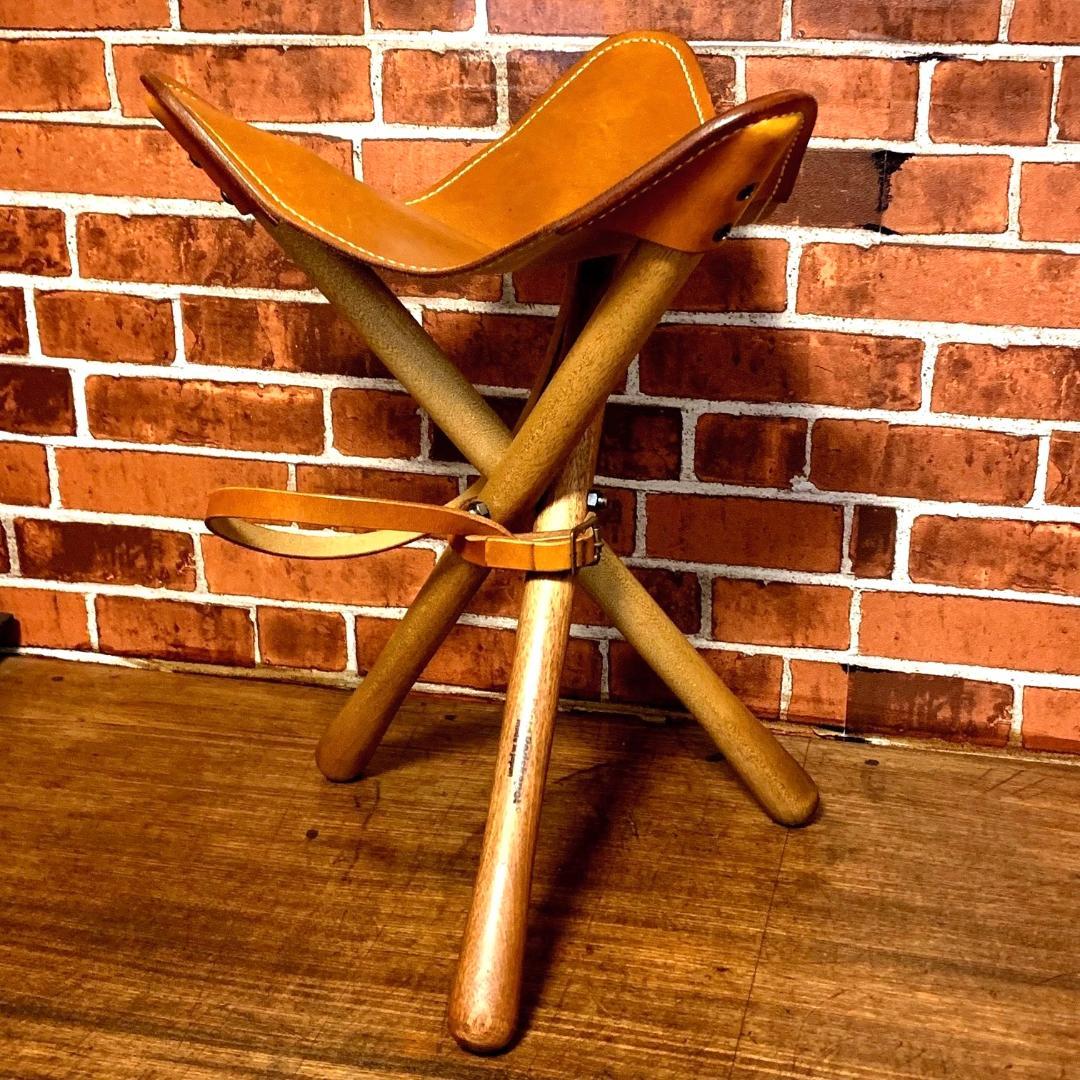 【焚き火チェア】エイジングヌメ basta_redskapet キャメル 中古