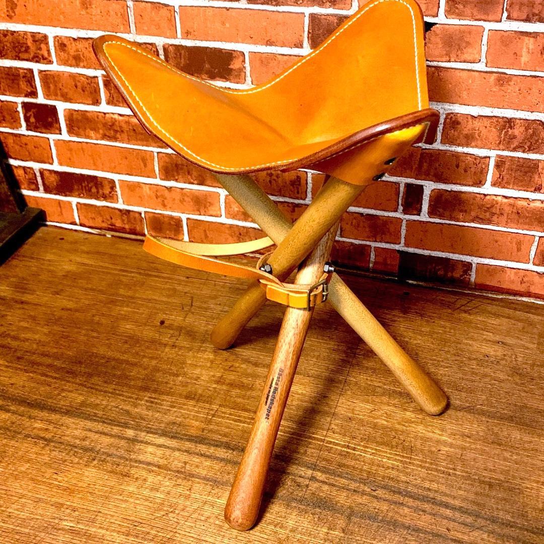 【焚き火チェア】エイジングヌメ basta_redskapet キャメル 中古