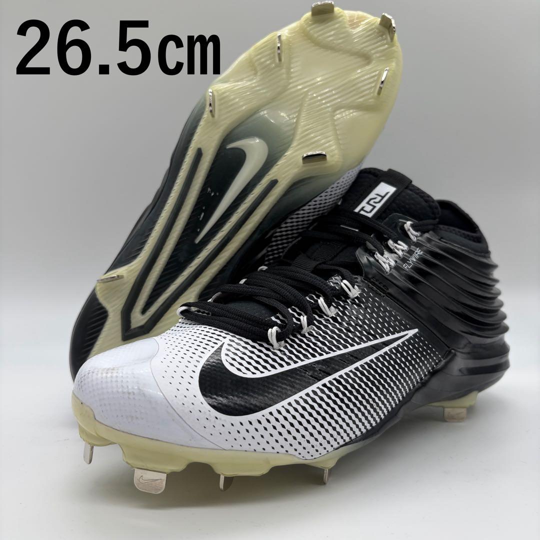 NIKE トラウト 野球 スパイク ブラック 黒 26.5㎝ ミドルカット 軽量