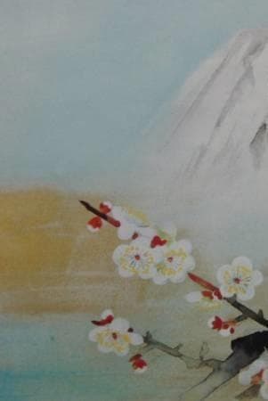 堅山南風、【富士馥郁】、希少な額装用画集より、新品額装付、状態良好