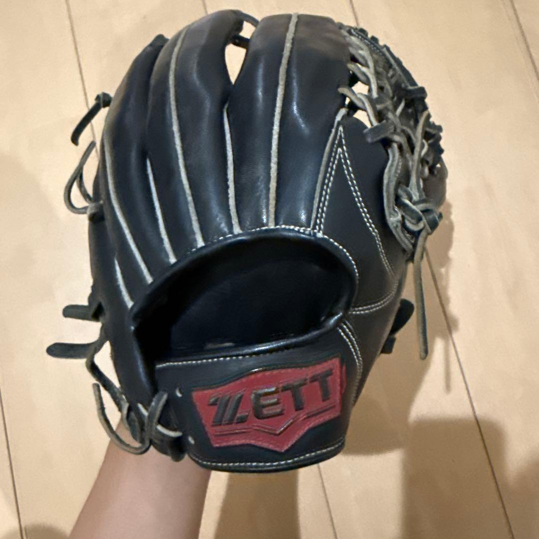 ZETT 硬式グローブ 黒