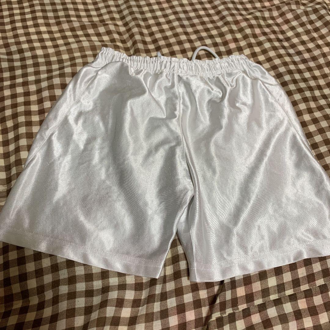 ハーフパンツ　サッカーパンツ　白　140