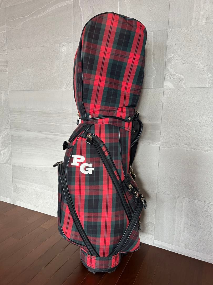 **年末値下げ中**PEARLY GATES キャディバッグ 赤黒チェック