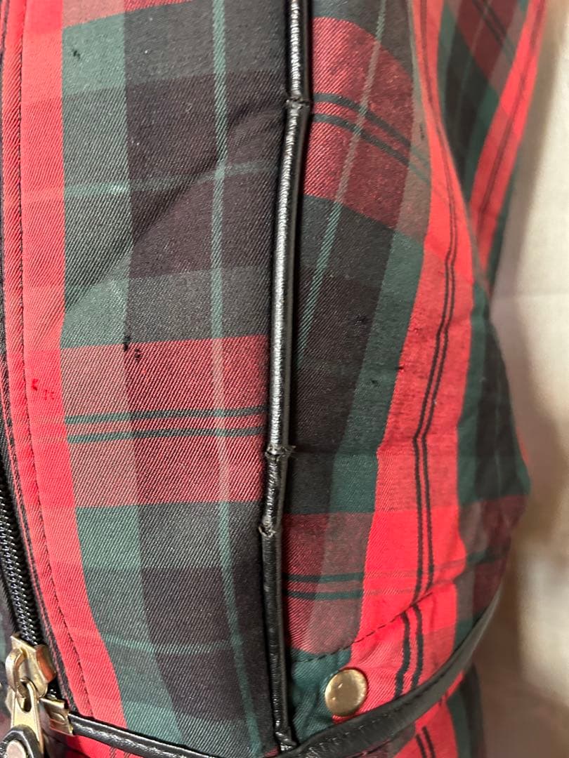 **年末値下げ中**PEARLY GATES キャディバッグ 赤黒チェック