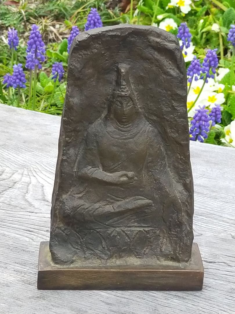 ♥古銅製　仏像　4.3ｋｇ　銅製　観音像　お釈迦様　骨董品