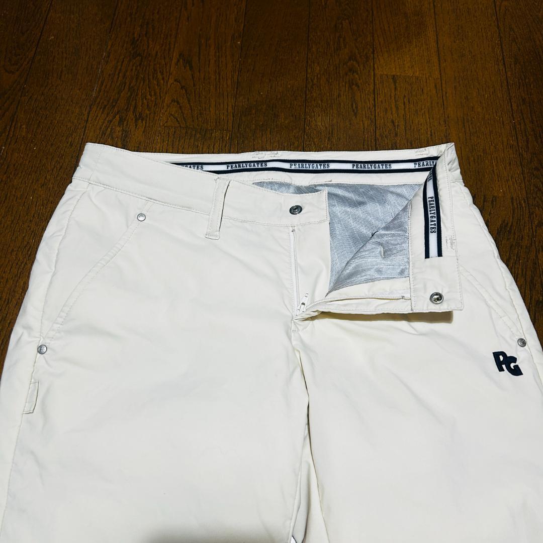 美 PEARLY GATES パーリーゲイツ 中綿パンツ オフホワイト 1(M)