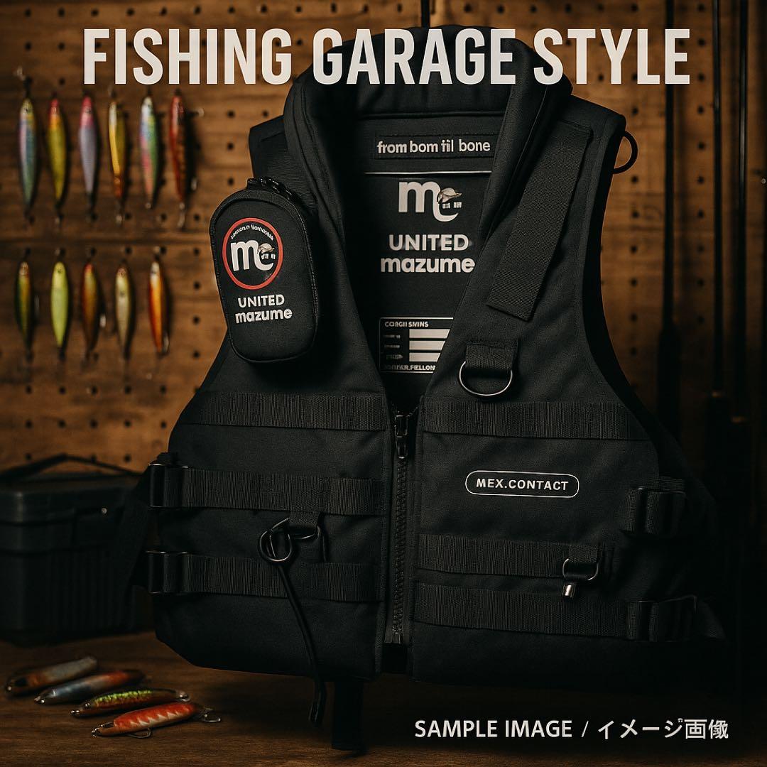 mazume MZX.CONTACT 黒 フィッシングベスト 新品未使用 調整式