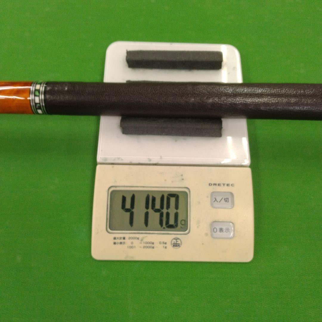 ビリヤードキュー 木製 黒とオレンジ