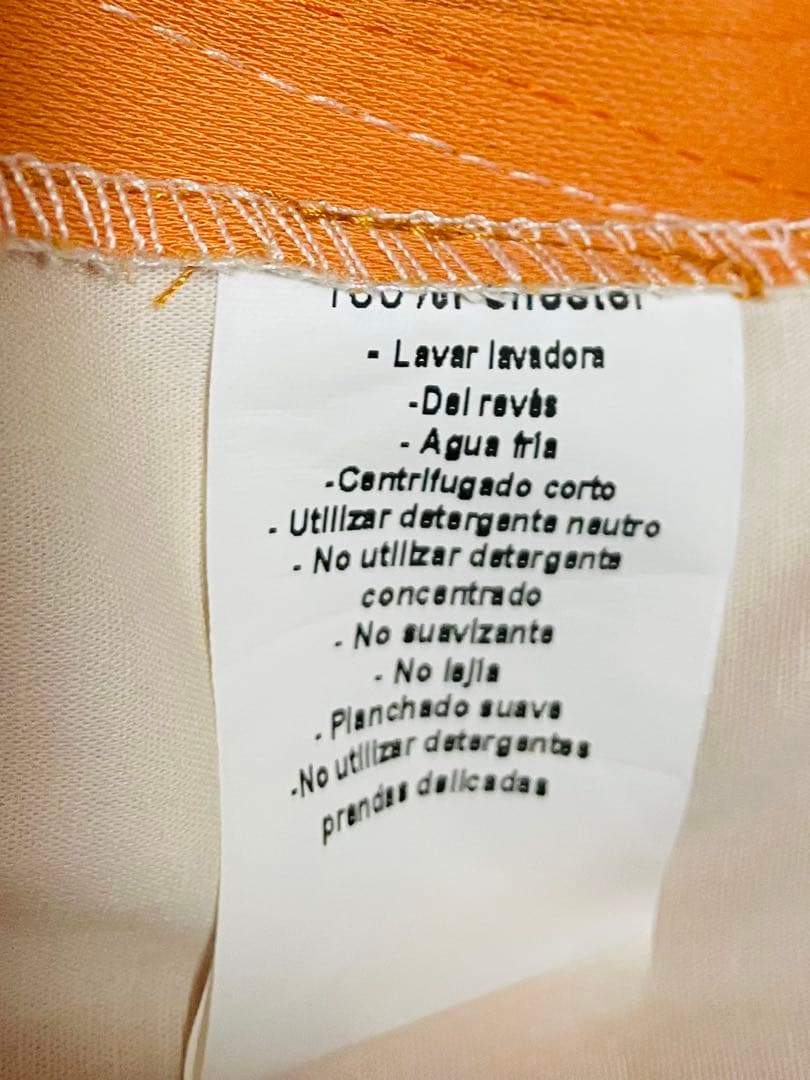 【大きいサイズ】スペイン製　フラメンコ衣装　ドレス オレンジ