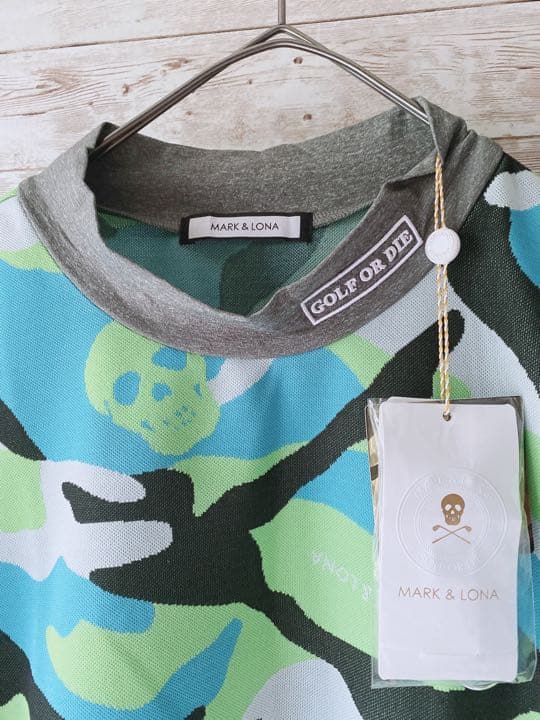 マークアンドロナ カモフラ柄 モックネック 未使用品 タグ付き