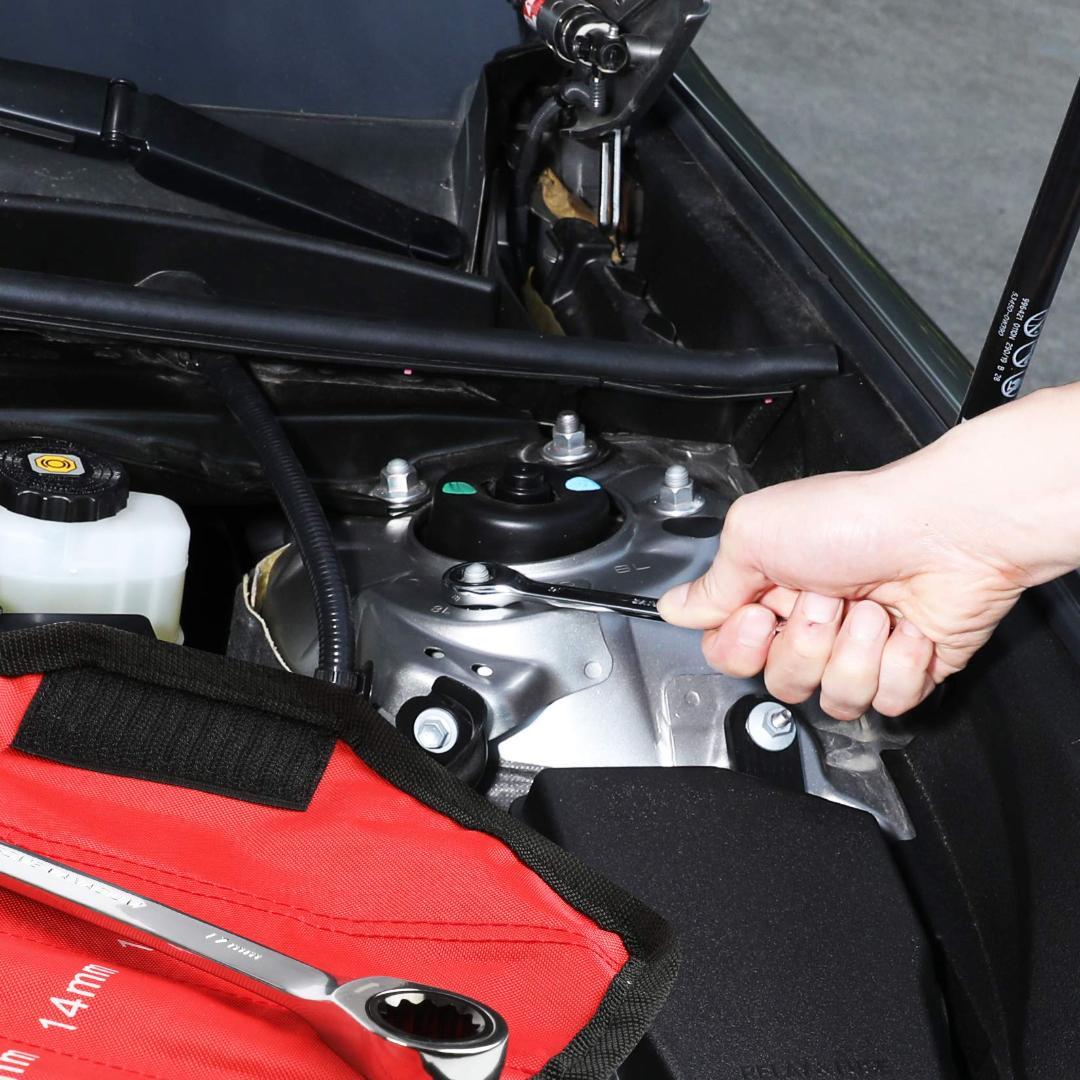 スパナ 7本組 コンビネーションレンチセット ラチェットレンチ 両用ヘッド