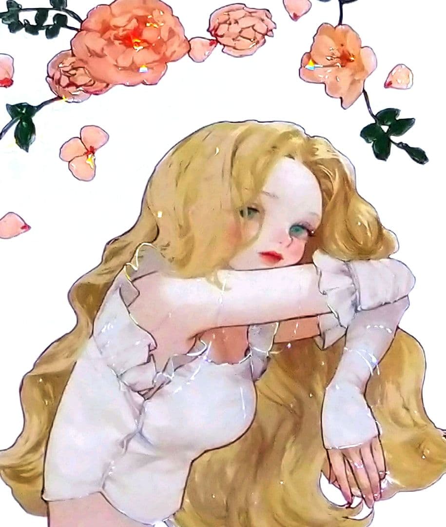 ✩再販✩J943＃失落的奥莉维亚(贝壳光)能猫日记切り売り海外人物マステ