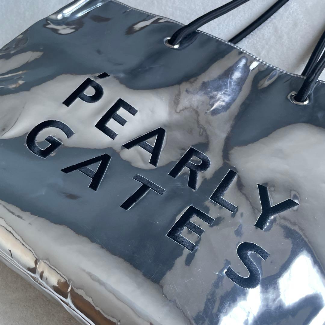 PEARLY GATES シルバー ショッパー風ロッカーバッグ