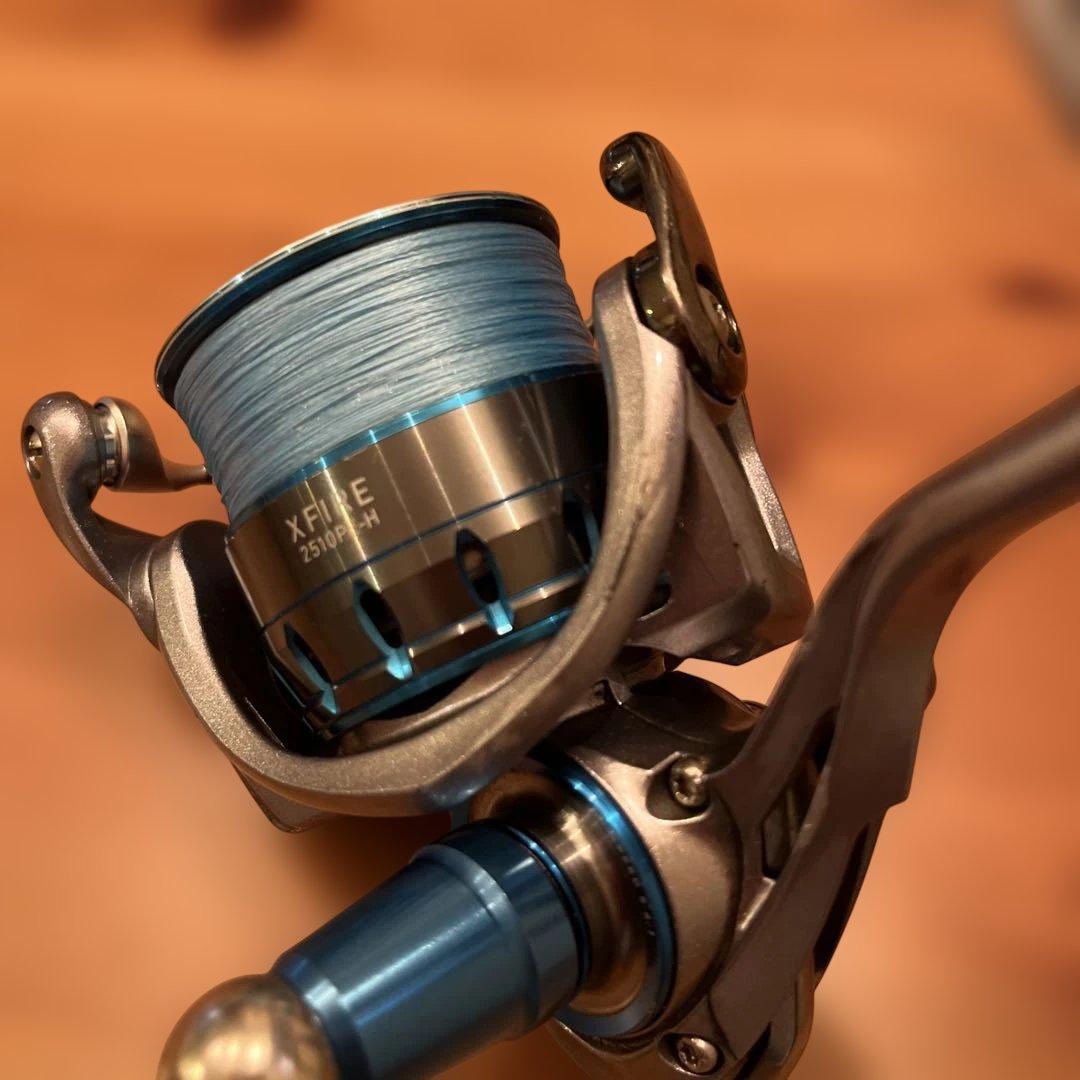 ダイワ17X-FIRE 2510PE-H zpi ハンドル ゴメクサス　カスタム