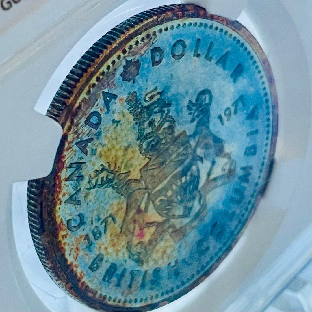 カナダ ブリティッシュコロンビア 銀貨 1971 NGC SP66★ 1ドル