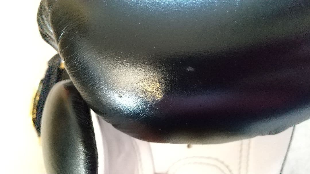 本革製RAJABOXINGボクシンググローブ 10oz 黒 タトゥー柄