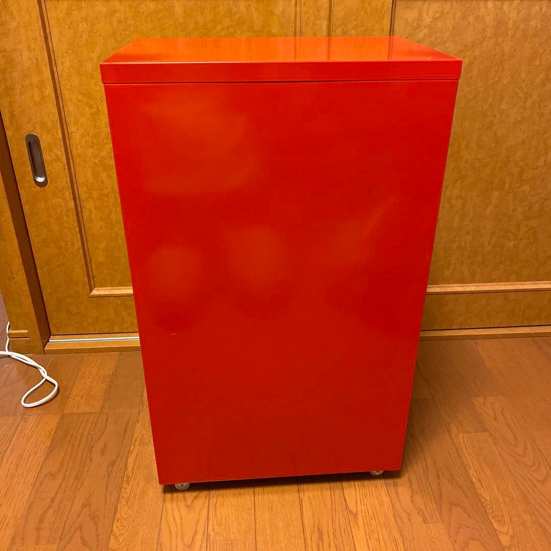 IKEA ヘルメル引き出しユニット　キャスター付き　レッド　キャビネット