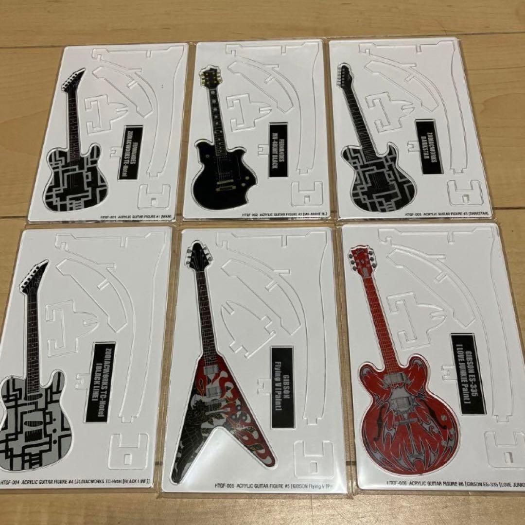 布袋寅泰　アクリルギターフィギュア　6個セット