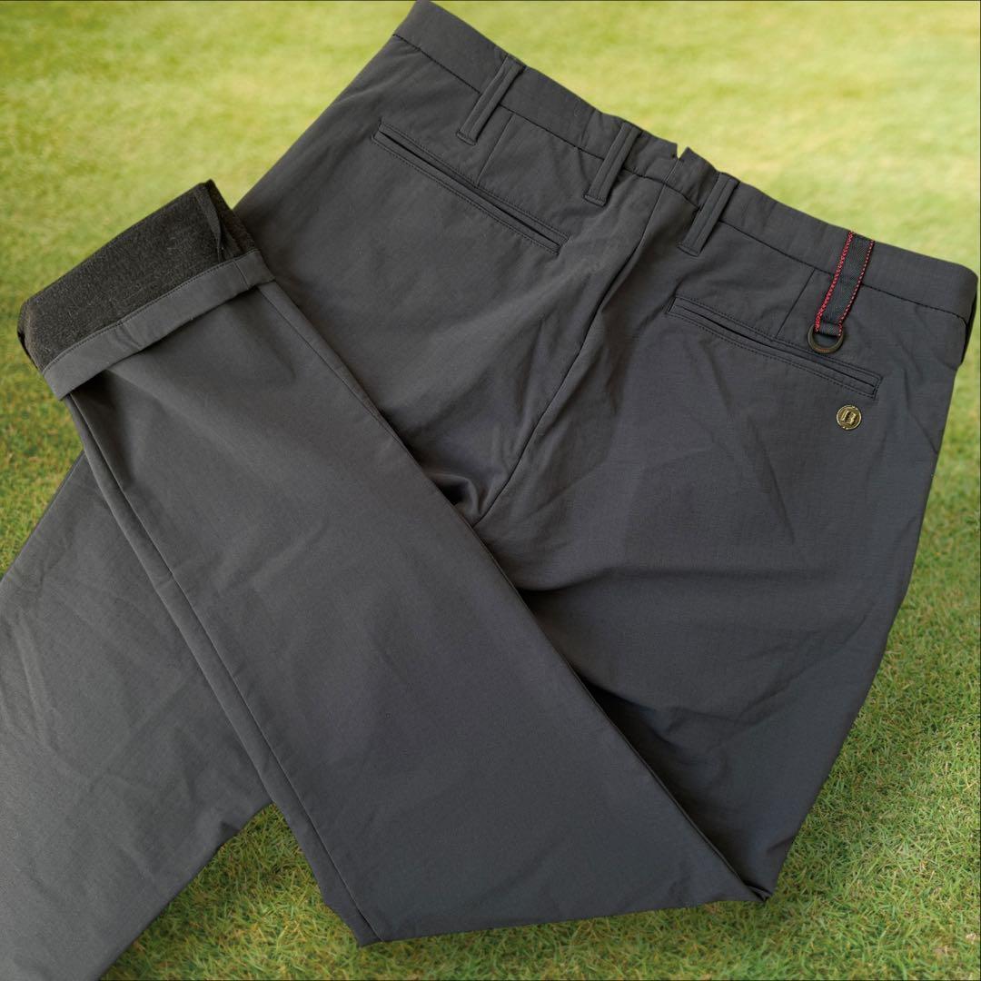 防寒　蓄熱　裏地付き　ブリーフィングゴルフ　パンツ　M〜L相当　ネイビー　紺