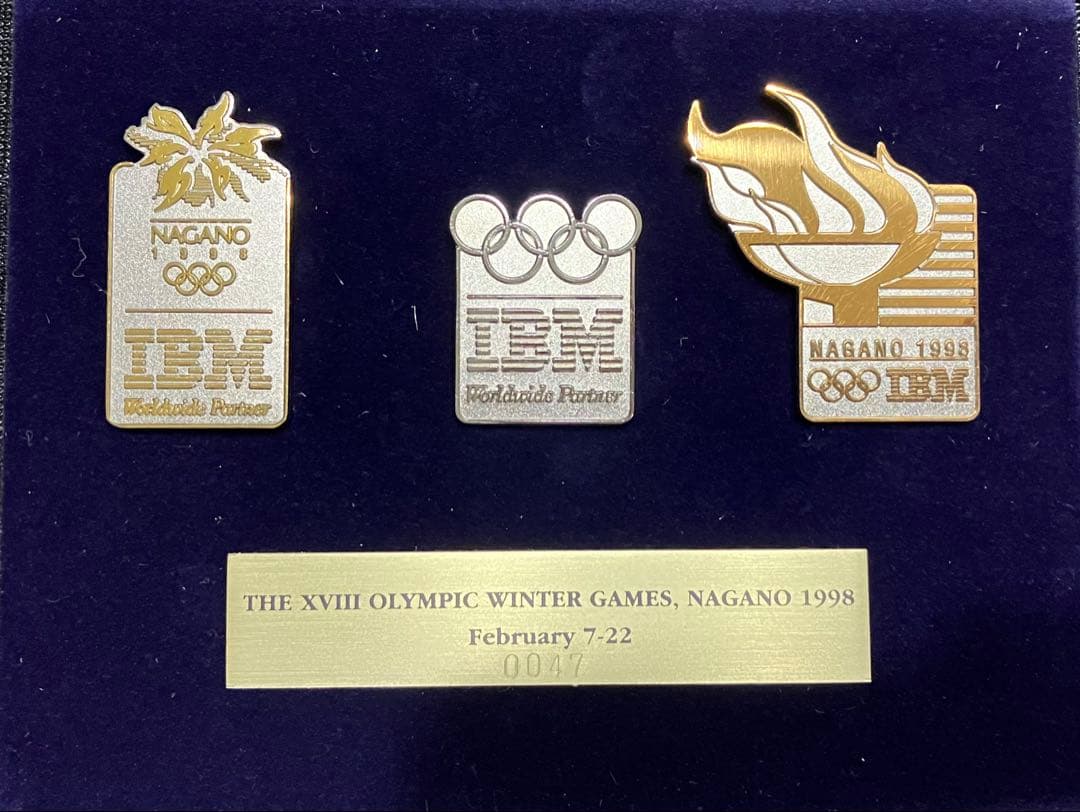 1998長野オリンピック ピンバッジ/IBM 3pinset