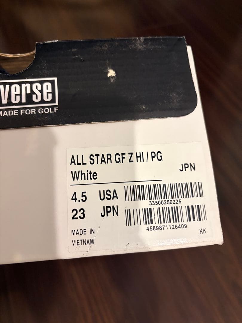 パーリーゲイツ　コンバース　コラボ　ハイカット　スニーカー　ゴルフ