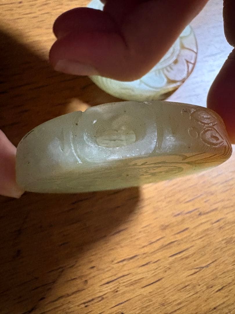 石？玉？の中国的置物　中国美術　2点まとめて5.5cm 51gと50g