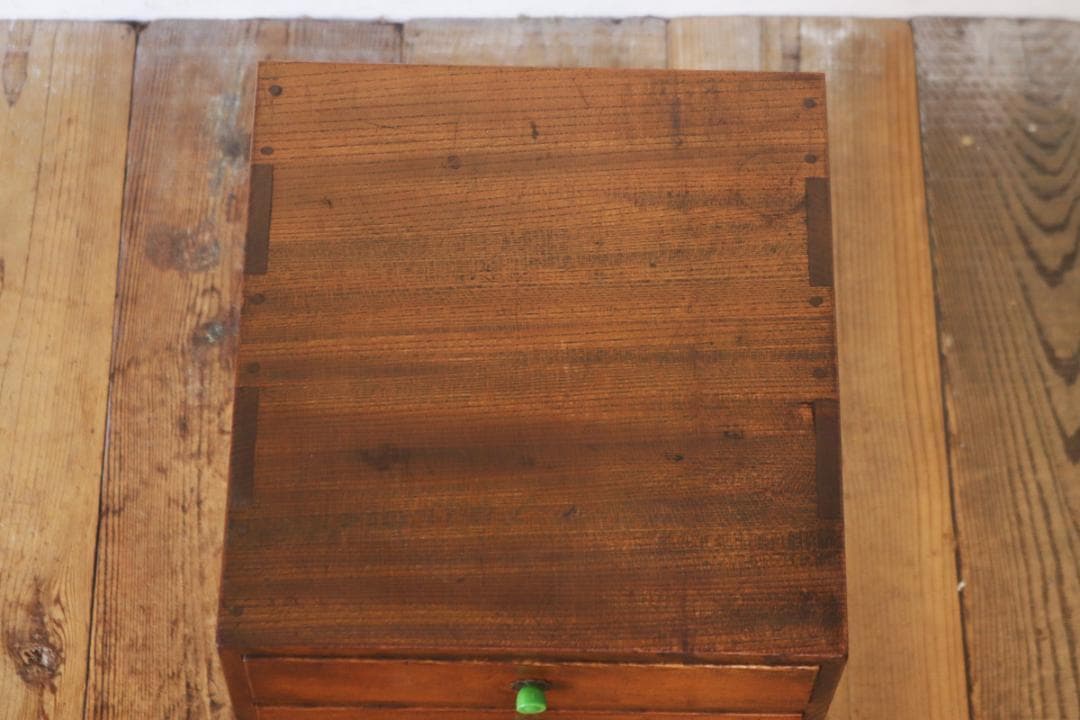 レトロ 卓上 小引き出し 抽斗 6杯 収納 小物入れ レターケース A4 木製