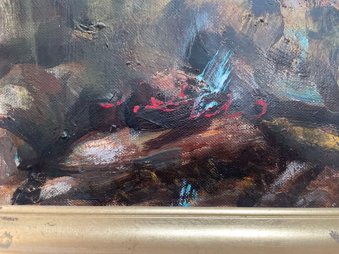 myg52　油彩画 青森県八戸市　種差海岸