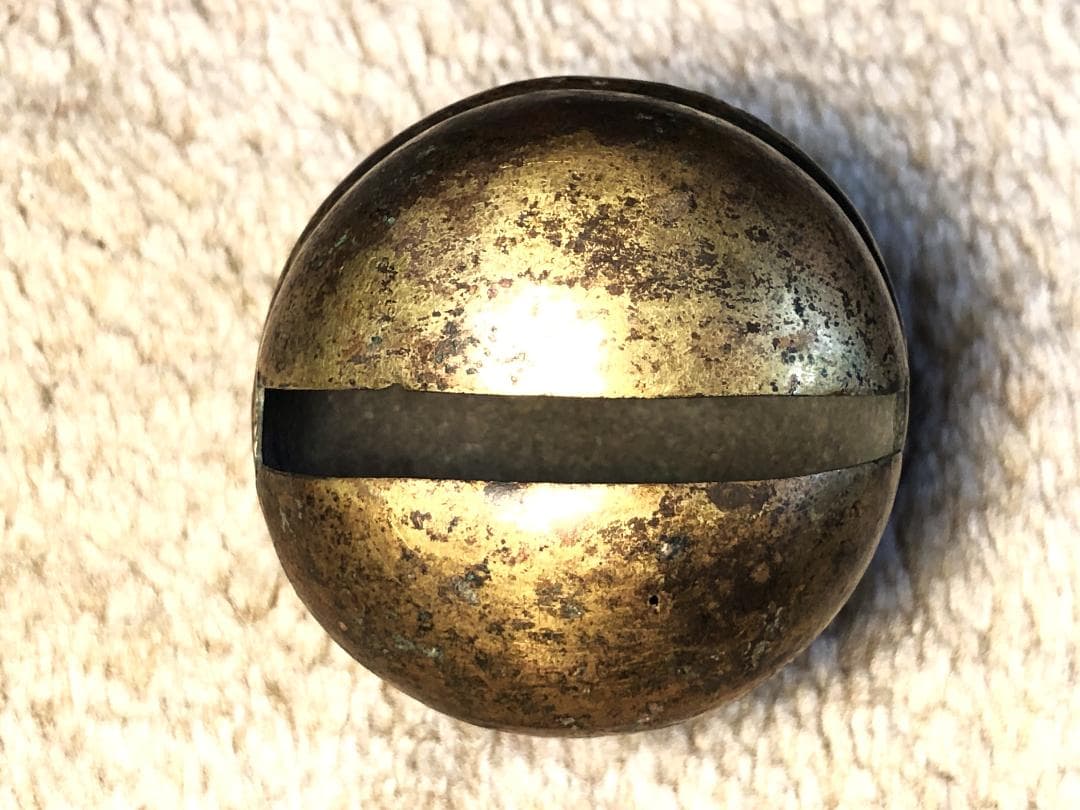 【 金銅鈴/馬鈴 】　江戸時代　6.1ｃｍ